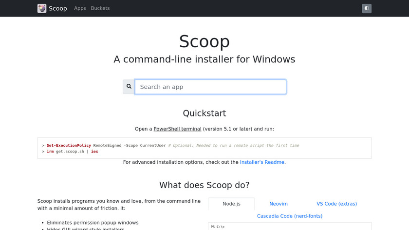 scoop Landing Page