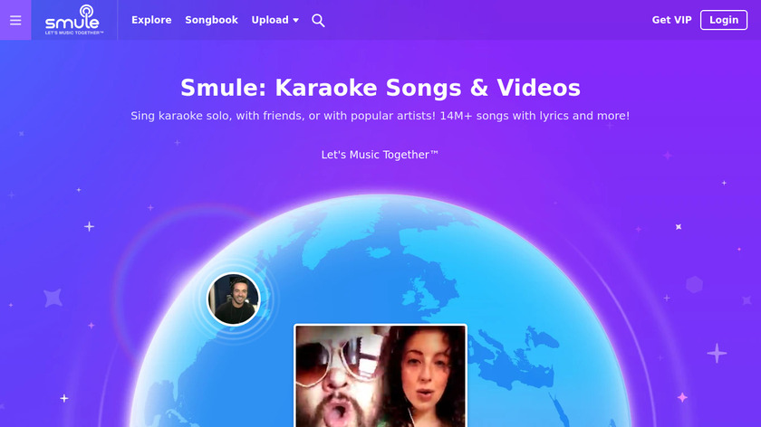 Sing! Karaoke by Smule Landing Page