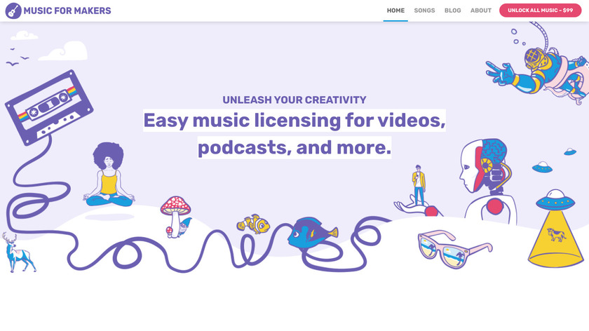 Music For Makers Landing Page