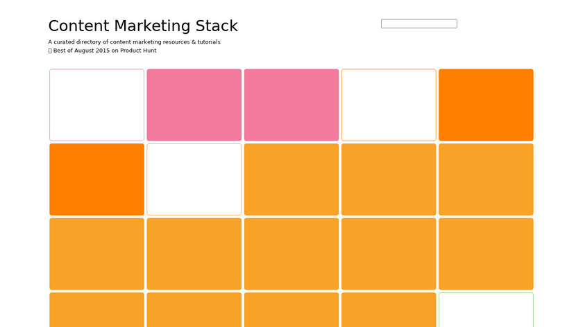 Content Marketing Stack Landing Page