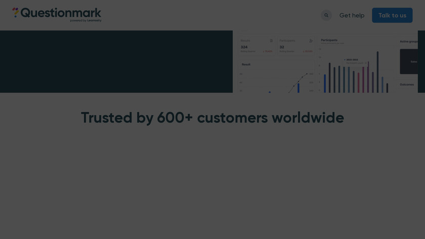 Questionmark Landing Page