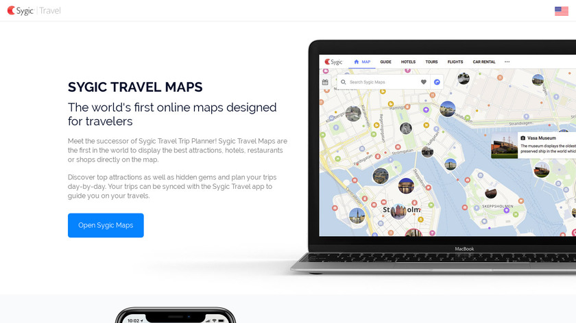 Sygic Travel Maps Landing Page