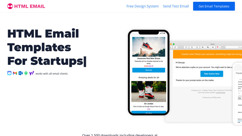 HTMLEmail.io Landing Page