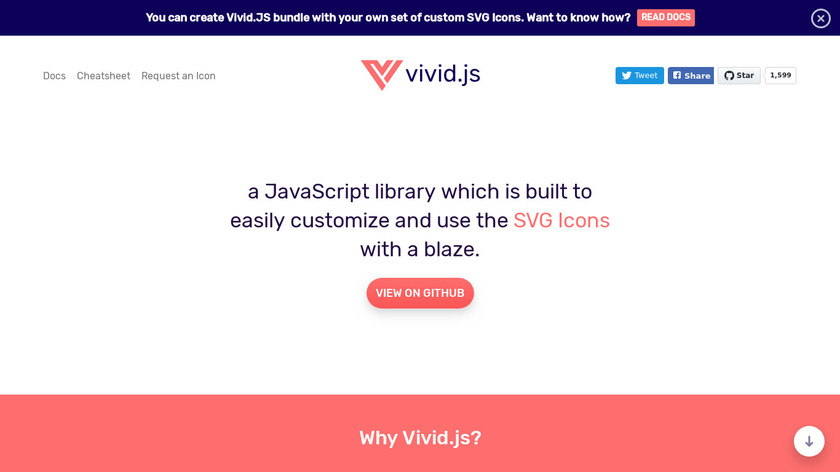 Vivid JS Landing Page