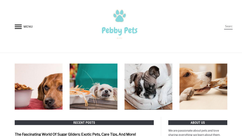 Pebby Pet Camera Landing Page