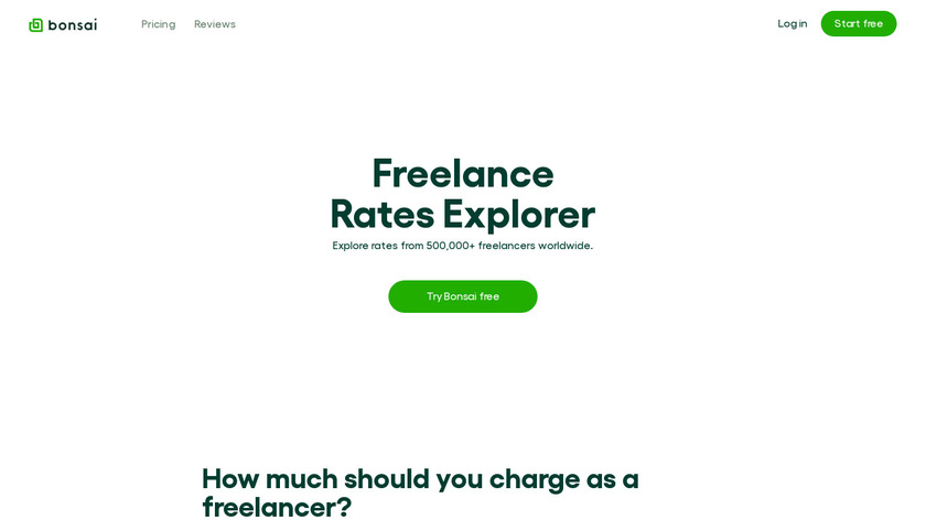 Freelance Rate Explorer Landing Page