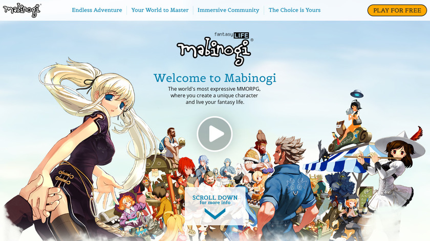 Mabinogi Landing Page