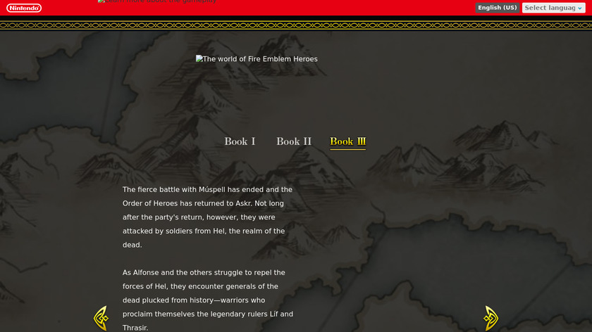 Fire Emblem Heroes Landing Page