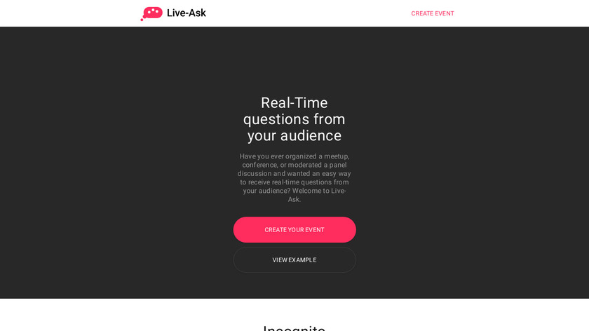Live-Ask Landing Page