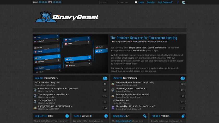 BinaryBeast Landing Page