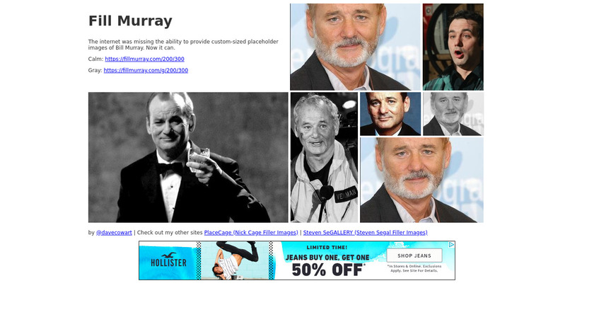 Fill Murray Landing Page