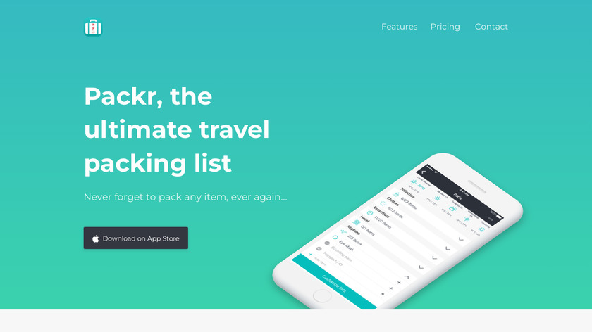 Packr Landing Page
