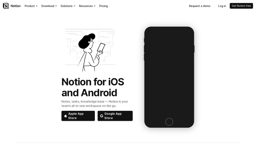 Notion for iOS Landing Page