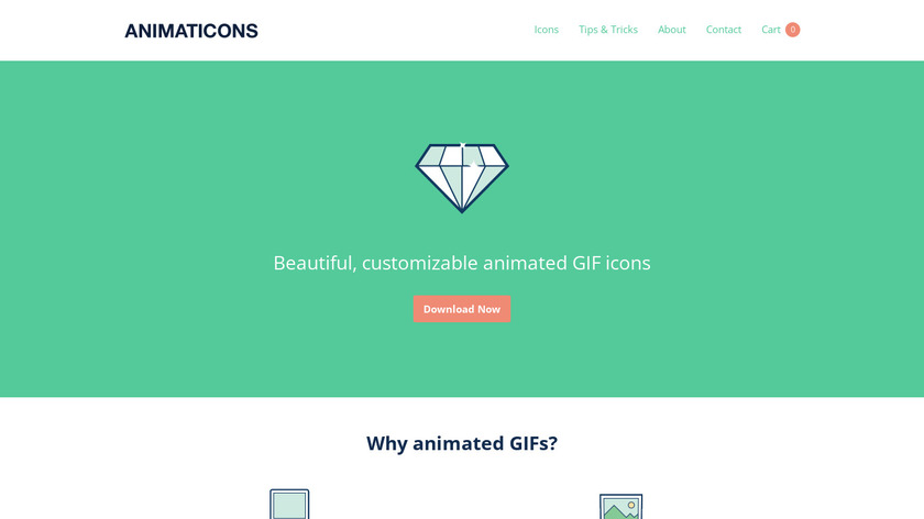 Animaticons Landing Page