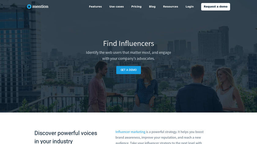 Mention ✪ Influencers Dashboard Landing Page