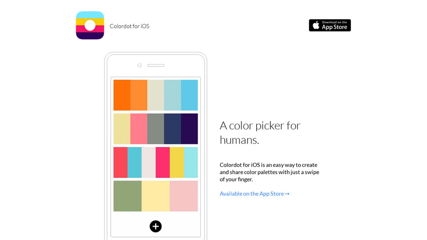 Colordot for iOS Landing Page