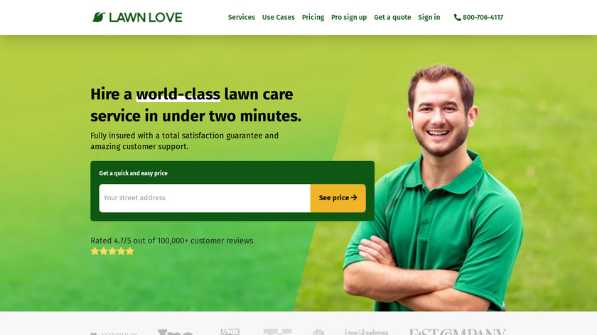 Lawn Love Landing Page