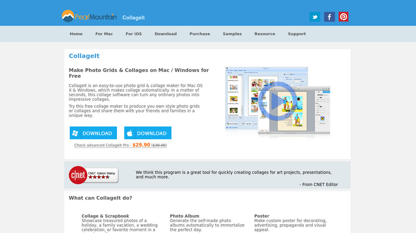 CollageIt Landing Page
