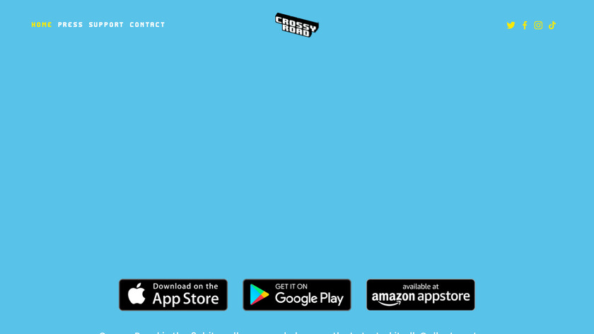 Crossy Road Landing Page
