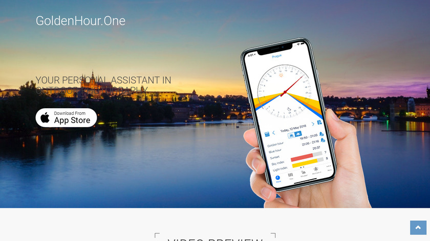 GoldenHour.One Landing Page