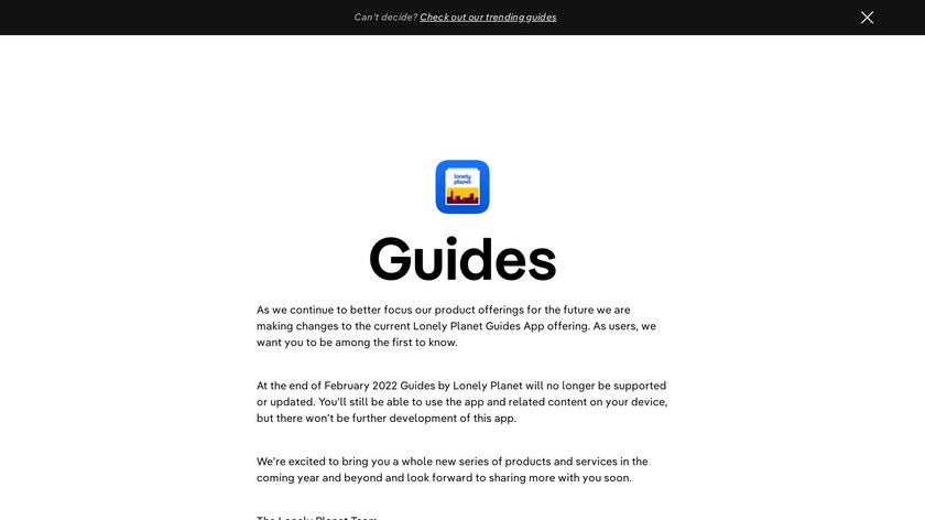 Guides by Lonely Planet Landing Page