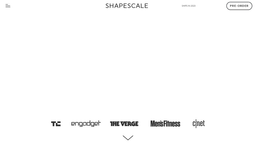 ShapeScale Landing Page