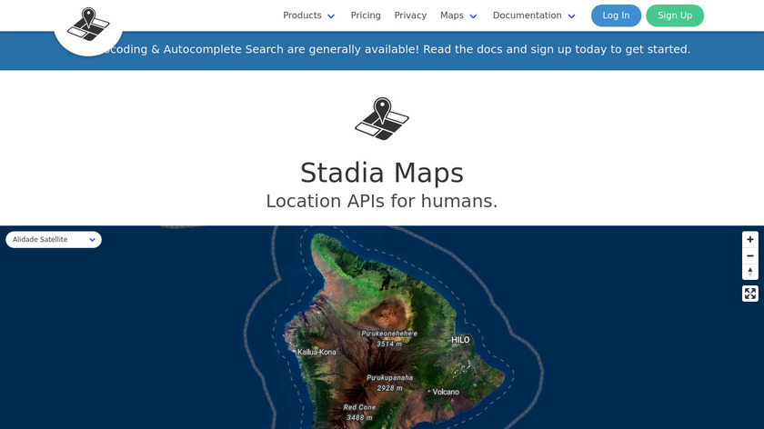 Stadia Maps Landing Page
