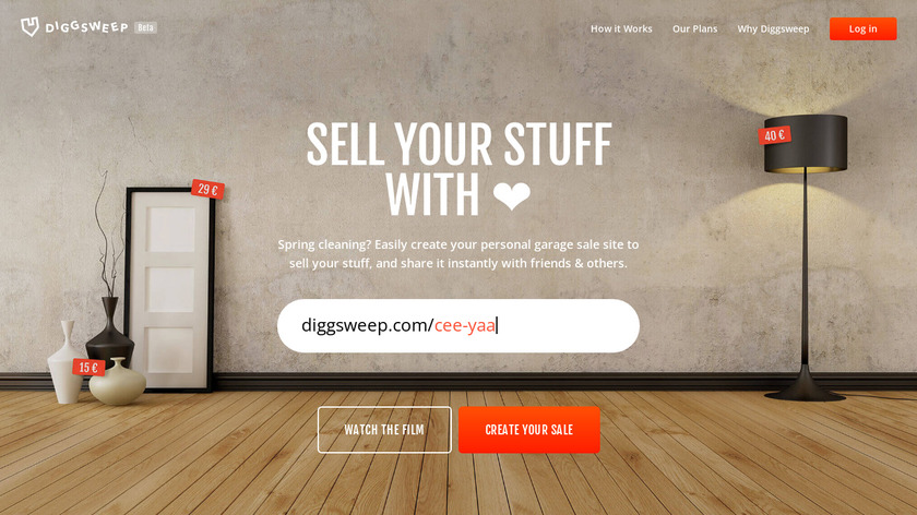 Diggsweep Landing Page