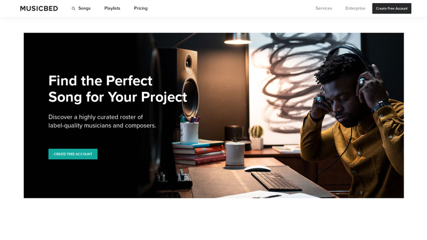The Music Bed Landing Page