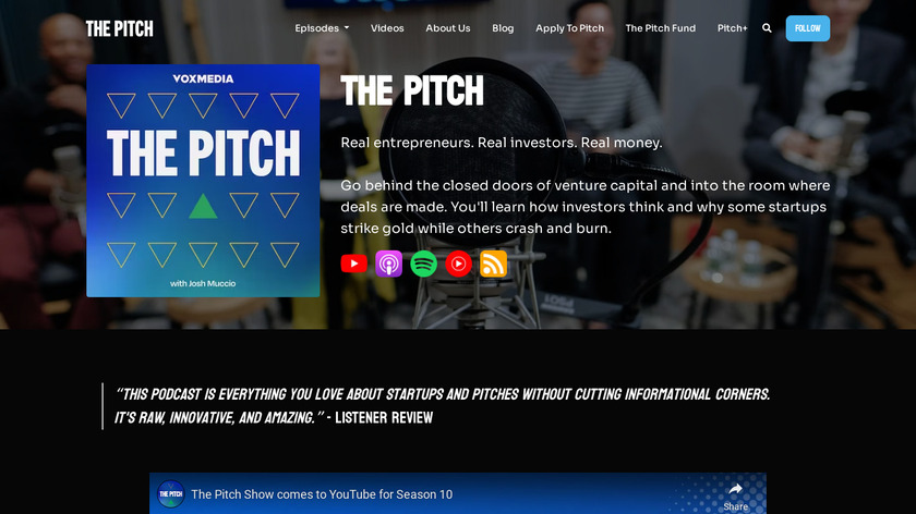 The Pitch Landing Page