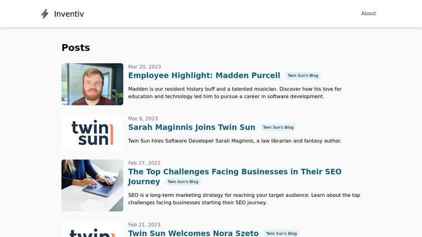 Insight Employee Engagement Landing Page