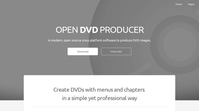Open DVD Producer Landing Page