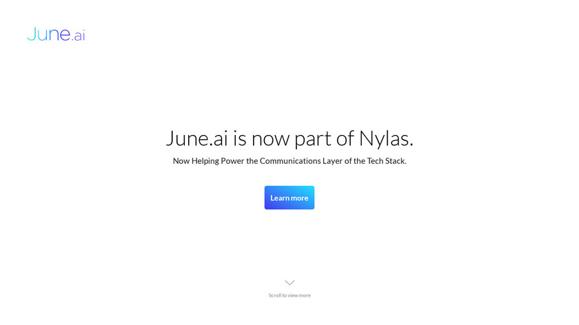 June.ai Landing Page