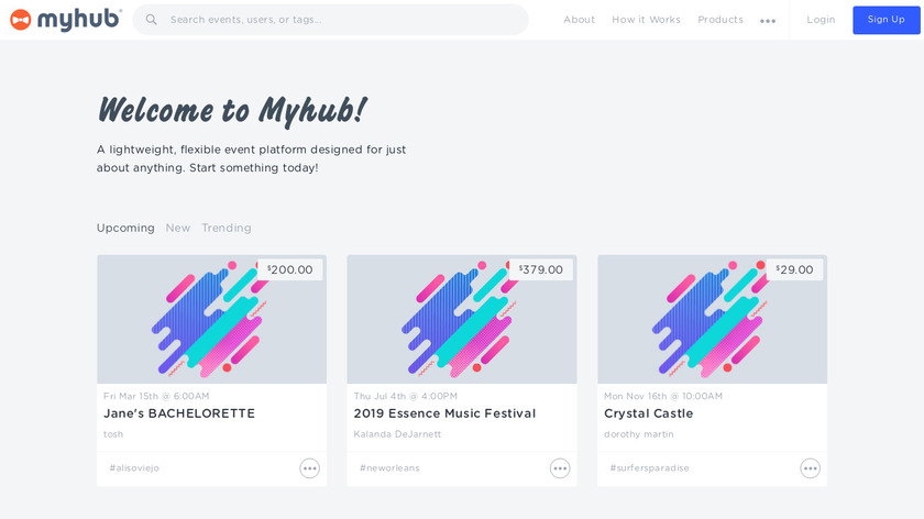MyHub iOS Landing Page
