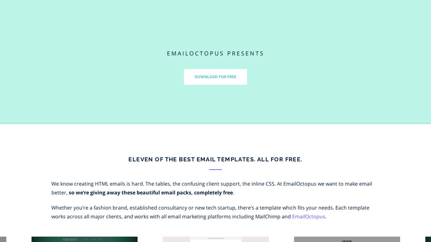 Templates by EmailOctopus Landing Page