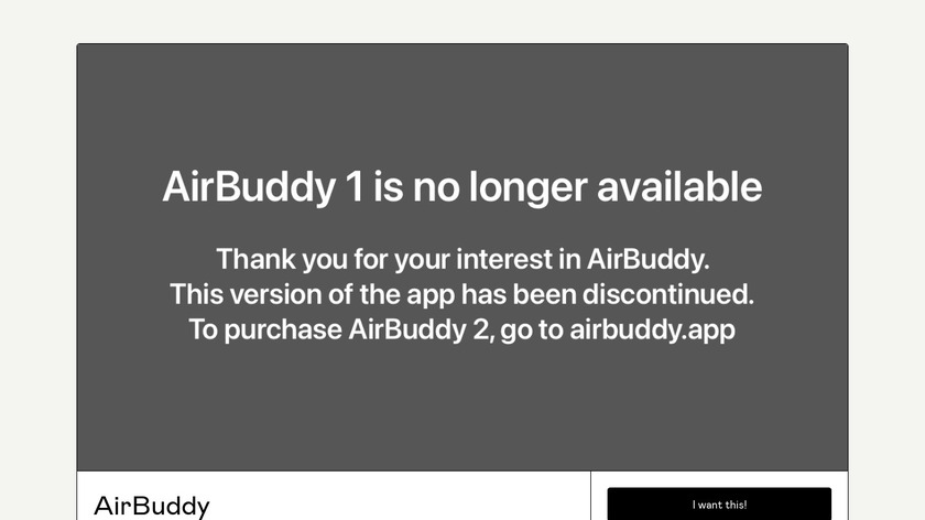 AirBuddy Landing Page
