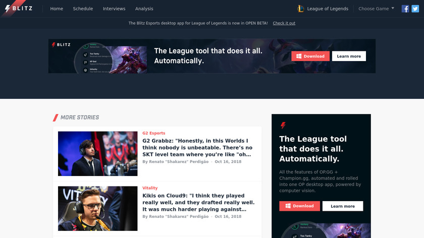 Instant eSports Landing Page