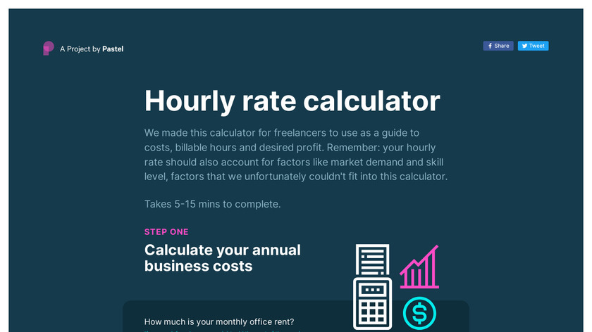 Hourly Rate Calculator Landing Page