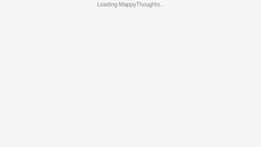 MappyThoughts Landing Page