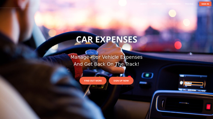 Car Expenses Landing Page
