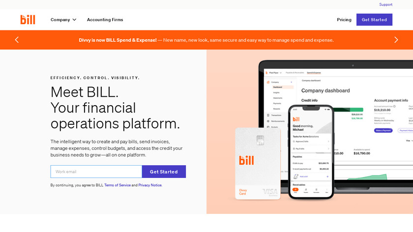 Bill.com Landing Page