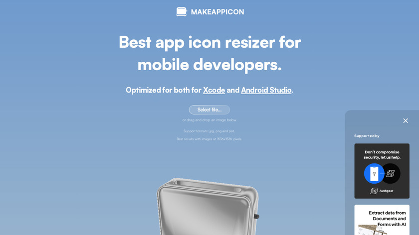 MakeAppIcon Landing Page