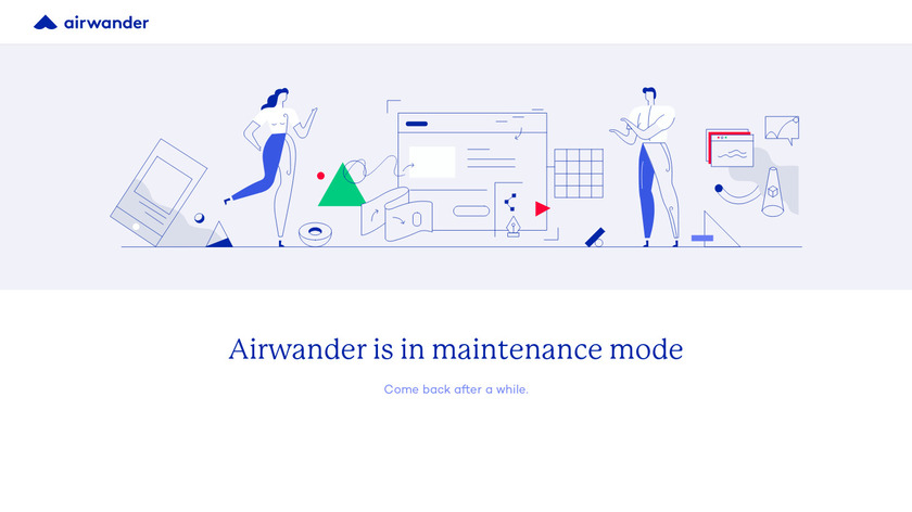 AirWander Landing Page