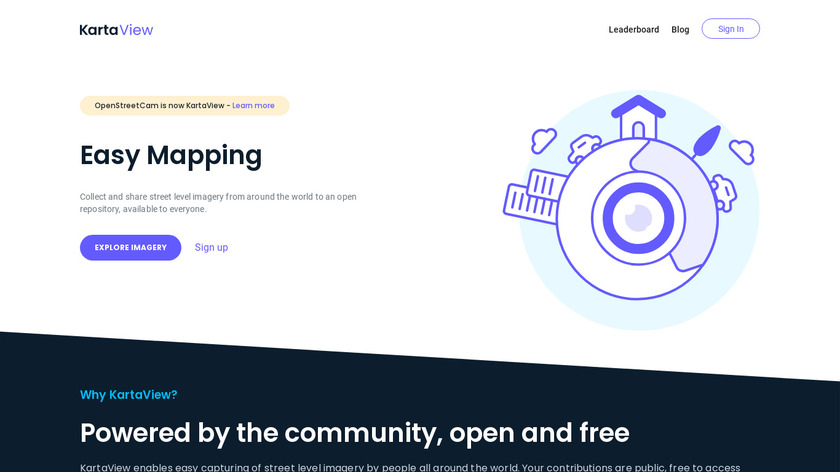 OpenStreetCam Landing Page