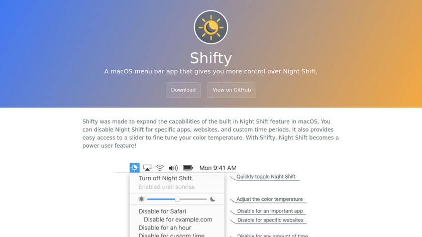 Shifty Landing Page