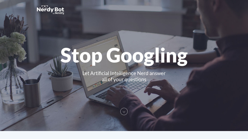 Nerdify Bot Landing Page