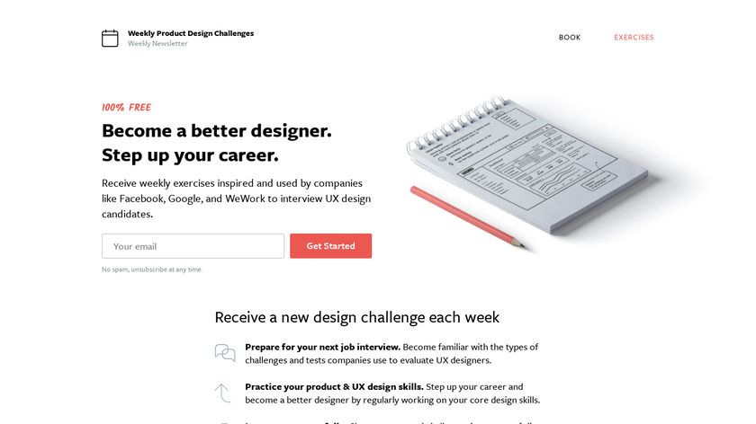 Weekly UX Exercise Landing Page