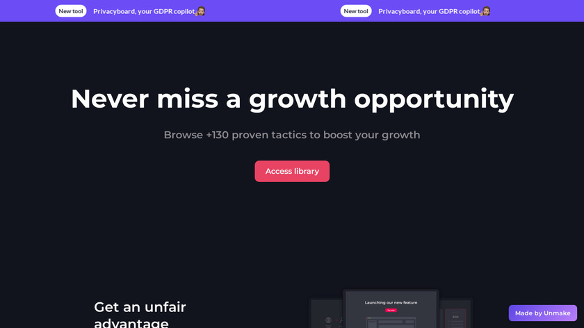 GrowthList Landing Page