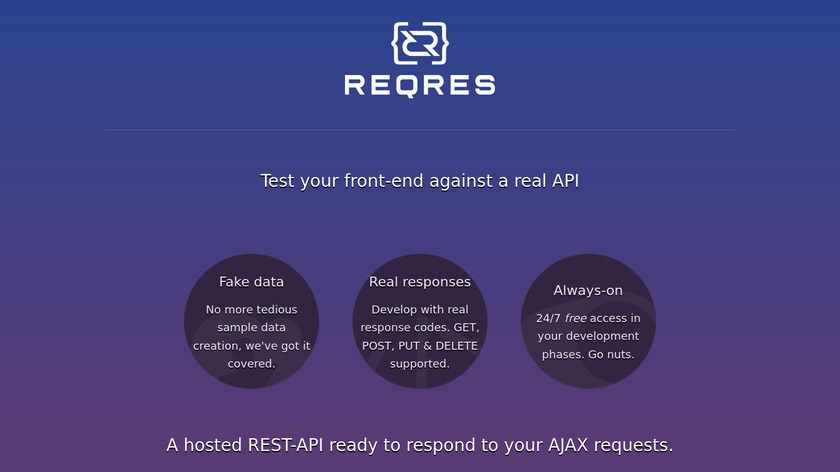 ReqRes Landing Page
