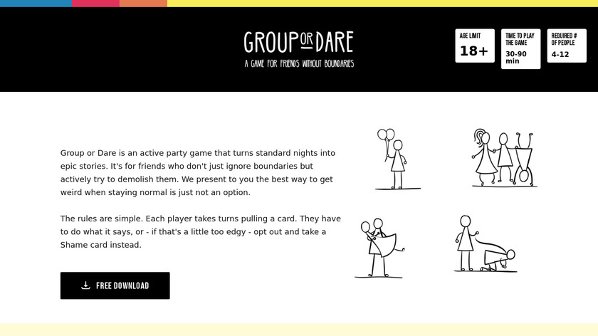 Group or Dare Landing Page